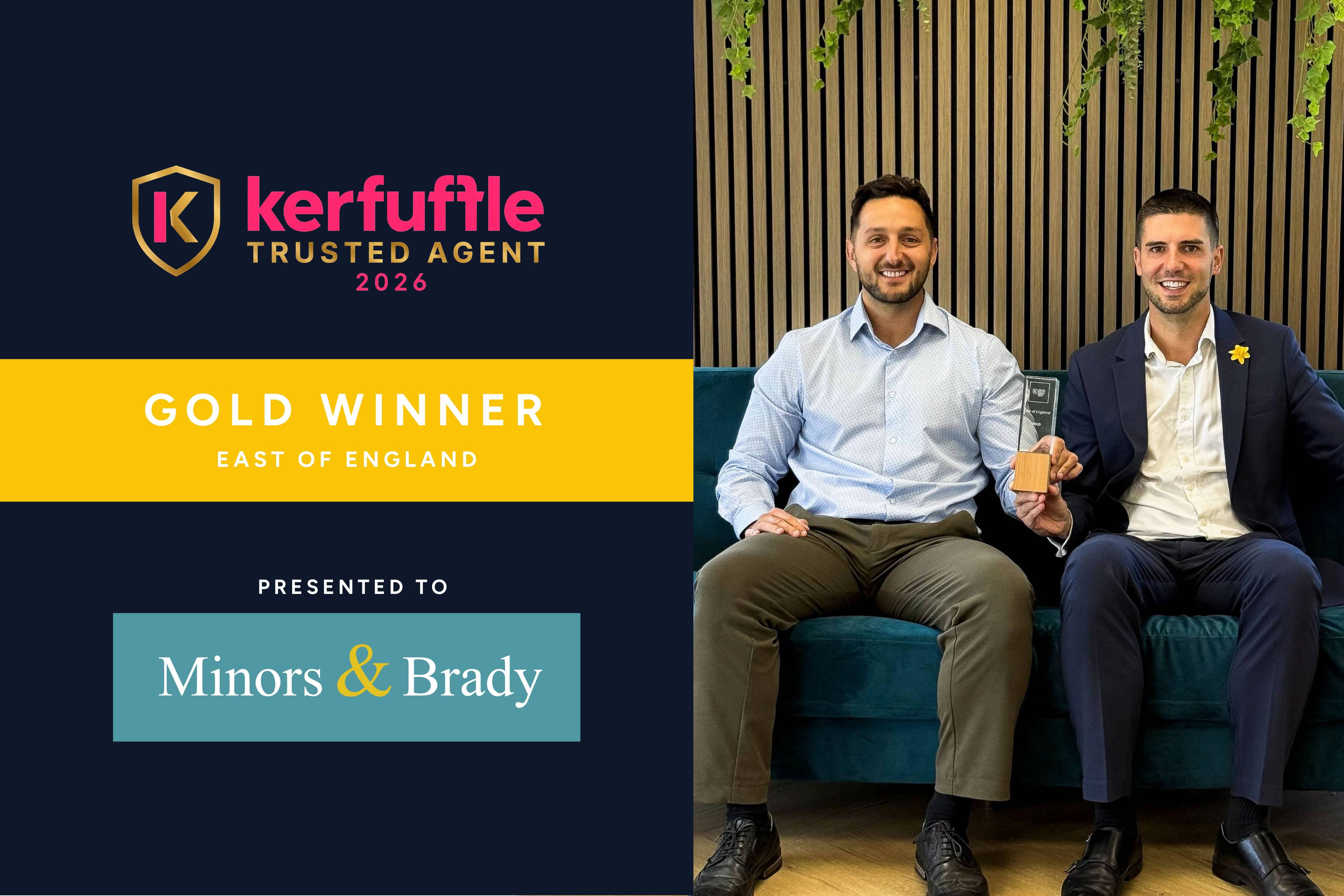 Trusted by You, Awarded Gold: Minors & Brady Wins at the Trusted Agent Awards 2026